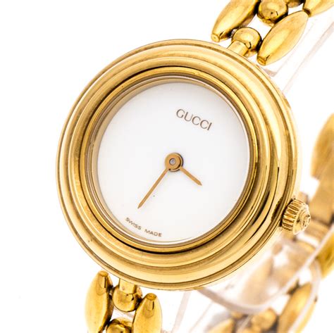 vintage gold gucci bezel watch|Gucci watch 11 12.2 bezel.